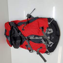 Talus 35 Hiking Day Backpack Red/Black W/Adjustable Waist Approx. 32 In.