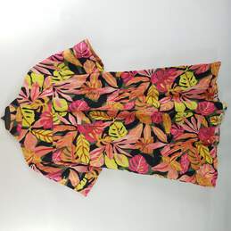 Chico's Women Pink Floral Print Design Midi Dress 8 NWT alternative image
