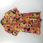Chico's Women Pink Floral Print Design Midi Dress 8 NWT image number 2