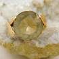 Vintage 14K Yellow Gold Citrine Solitaire Cocktail Ring 6.0g image number 1