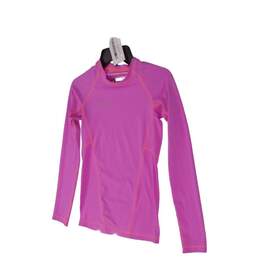 Kids XY6023 Pink Solid Long Sleeve Round Neck Activewear T Shirt Size Medium alternative image