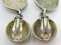 VNTG Givenchy Designer Silver Tone Clip-On Drop Earrings 22.2g image number 2