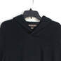 Mens Black Knitted Long Sleeve V-Neck Pullover Sweater Size Large image number 3