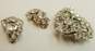 VNTG Weiss Icy Clear Rhinestone Statement Brooch w/Earrings 39.2g image number 3