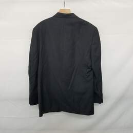 Men's Oscar De La Renta 100% Dark Gray Wool Suit Jacket alternative image