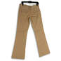 NWT Womens Tan Flat Front Slash Pocket Bootcut Leg Chino Pants Size 26 image number 2