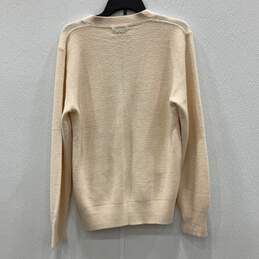 Christian Dior Mens Beige Button-Front Cardigan Sweater Size Medium alternative image