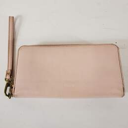 Fossil Pastel Pink Leather Wristlet