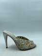 Authentic Vtg Emporio Armani Embroidered Silver Mules W 9 image number 1
