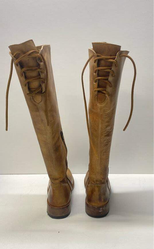 Bed Stu Manchester Tan Leather Knee High Boots Shoes Size 7 M image number 4