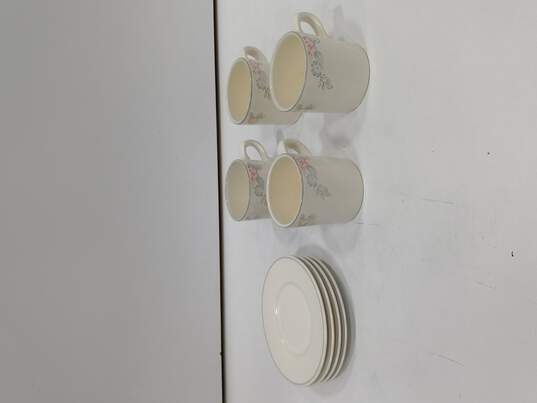 8pc Set of Porcelain Cups & Saucers image number 1