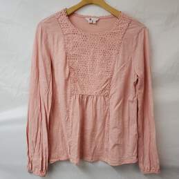 Boden Pink Long Sleeve Top Blouse Shirt Women's 10
