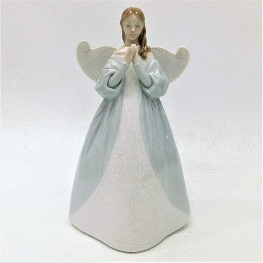 Retired Lladro Celestial Scent 6991 Glazed Porcelain Figurine Angel Tree Topper image number 1