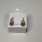 NWT Designer Michael Kors Gold-Tone Rhinestones Fish Hook Drop Earrings image number 2