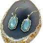 Designer Kendra Scott Gold-Tone Fish Hook Classic Macrame Lee Drop Earrings image number 1