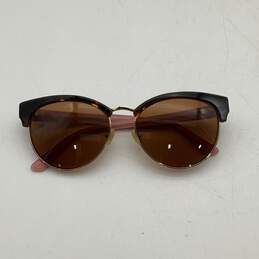 Womens Multicolor Half-Rim UV Protection Lightweight Round Sunglasses