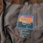Cripple Creek Brown Leather Western Beaded Fringe Poncho O/S image number 3