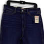 NWT Womens Blue Denim Medium Wash High Rise Straight Leg Jeans Size 14 image number 3