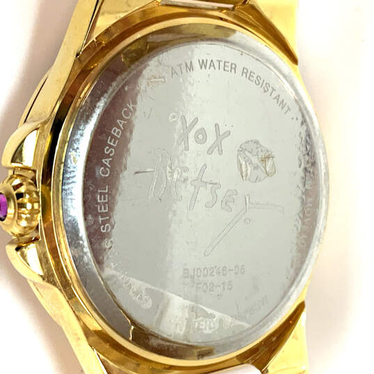 Designer Betsey Johnson BJ00246-05 Stainless Steel Analog Wristwatch image number 3