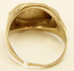 Vintage 14K White Gold 0.06 CT Diamond Sapphire T Initial Ring - For Repair 4.1g alternative image
