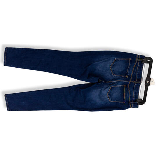 Womens Blue Medium Wash Denim Pocket Stretch Skinny Leg Jeans Size 8 image number 2