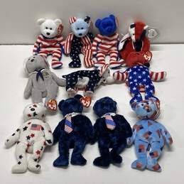 Assorted Patriotic Ty Beanie Babies Bundle Lot Of 11 With Tags