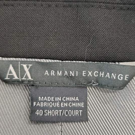 Armani Exchange Men Black Sport Coat Sz 40 Short image number 4