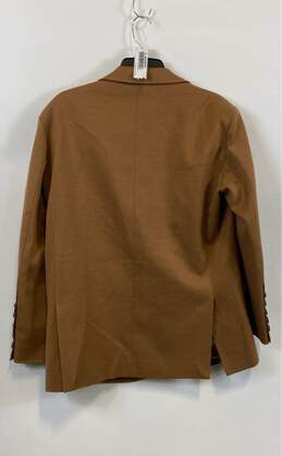 Alessandro Paccuci Womens Brown Long Sleeve Single Breasted Blazer Size Small alternative image