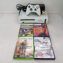 Xbox 360 Fat 60GB Console Bundle Controller & Games #4