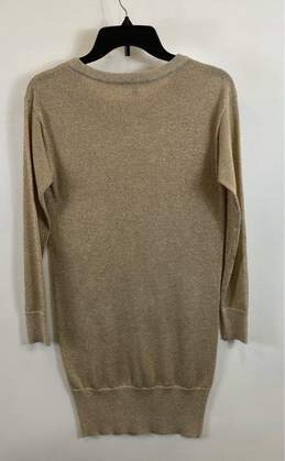 Armani Exchange Women's Gold Sparkle Sweater Dress - Size X Small alternative image