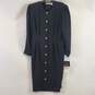 Chaus Women Black/ Pearlized Button Dress Sz16 NWT image number 1