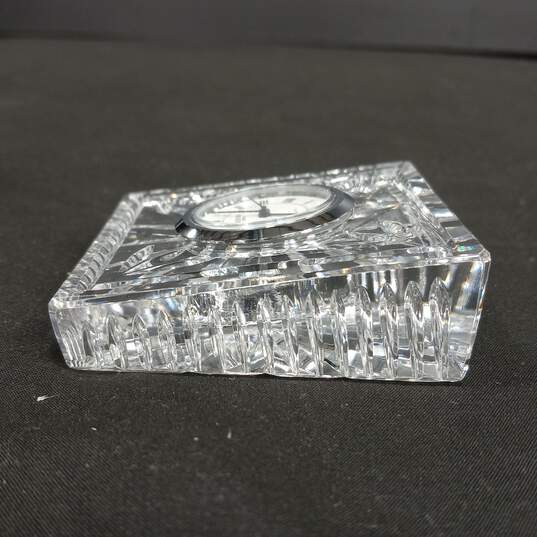 Waterford Crystal Mini Desk Clock In Open Box image number 4