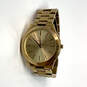 Designer Michael Kors Slim Runway MK-3179 Gold-Tone Quartz Wristwatch image number 3