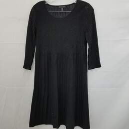 Eileen Fisher Black Dress Size XXS alternative image