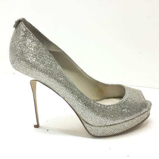 Buy the Michael Kors Glitter Heels Size  | GoodwillFinds