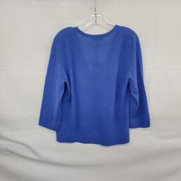 Simply Cashmere Blue Knit Cardigan Sweater WM Size XL NWT alternative image