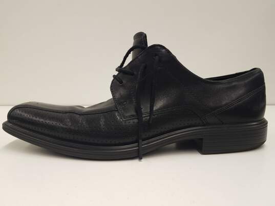 ECCO Black Leather Lace Up Oxford Shoes Men's Size 44 image number 2