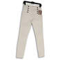 NWT Womens White Denim Light Wash Pockets Stretch Skinny Jeans Size 7 image number 1