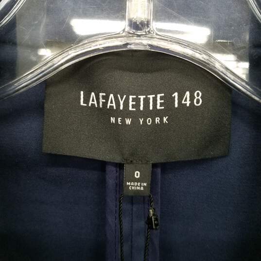 Lafayette Navy Blue Blazer Jacket WM Size 0 NWT image number 3