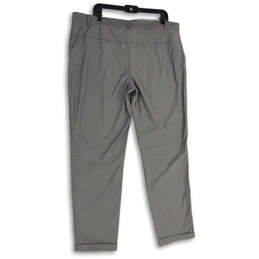 NWT Mens Gray Flat Front Slash Pocket Straight Leg Ankle Pants Size 40 alternative image