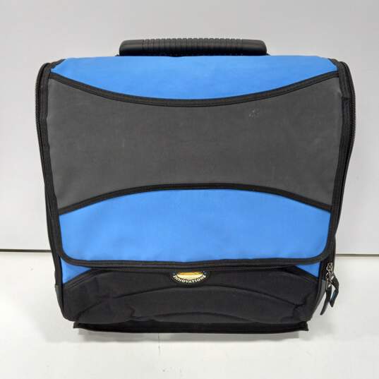 California Innovations Blue & Black Expandable Rolling Insulated Cooler Bag image number 1