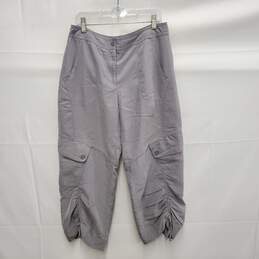 Ellen Tracy WN's Gray Charlene Capri Pants Size 2