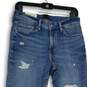 NWT Womens Blue Medium Wash Skinny Fit Stretch Denim Cropped Jeans Size 30 image number 3