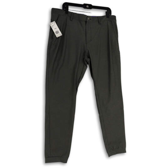 NWT Mens Gray Slash Pocket Stretch Tapered Leg Jogger Pants Size 36X34 image number 1
