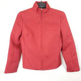 Petite Sophisticate Women Red Jacket Sz 0 NWT
