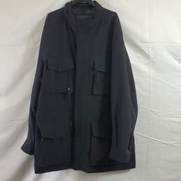 Marc NY Men Black Rain Trench Coat 2X