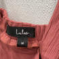 NWT Womens Pink Sleeveless V-Neck Backless Maxi Dress Size Medium image number 3