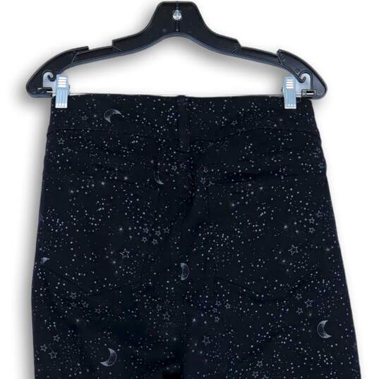 Women's Black Denim Star And Moon Print Dark Wash Jegging Jeans Size 22R image number 4