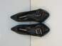 Via Spiga Black Leather Pump Buckle Detail Point Toe Heel Womens Size 8 M image number 2