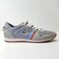 Lacoste Tevere Gray Mesh Suede Lace Up Low Sneakers Men's Size 8 image number 1